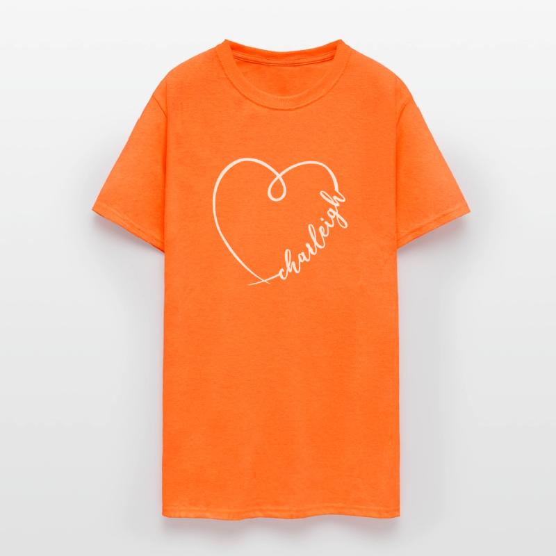 Charleigh Name Heart Calligraphy