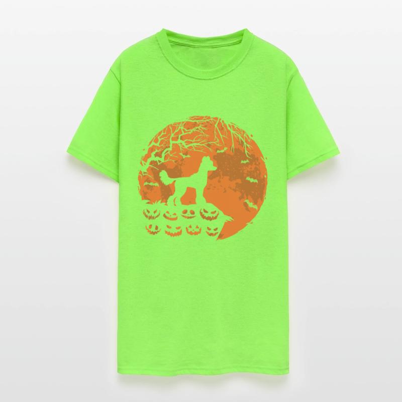 Chinese Crested And Moon Halloween Funny Dog Lover