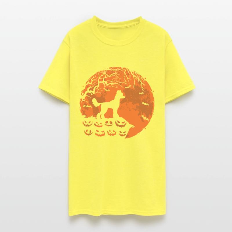 Chinese Crested And Moon Halloween Funny Dog Lover