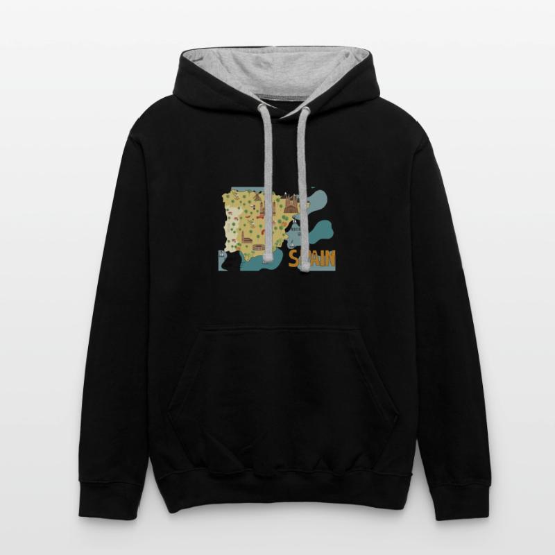 City Illustrations Spain World Map Travel Map