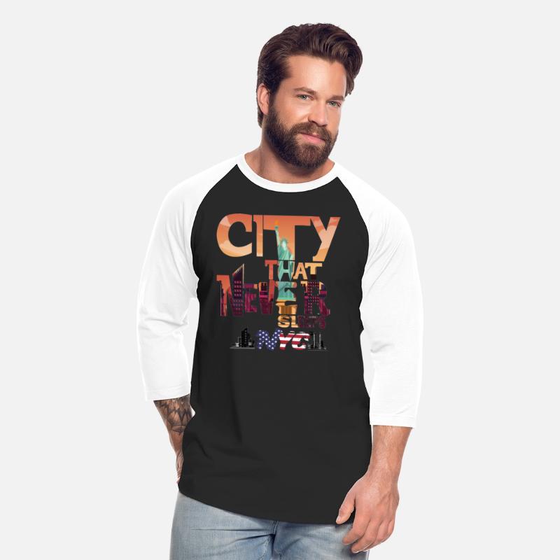 City That Never Sleeps-Men's T-Shirt-NYC T-Shirt