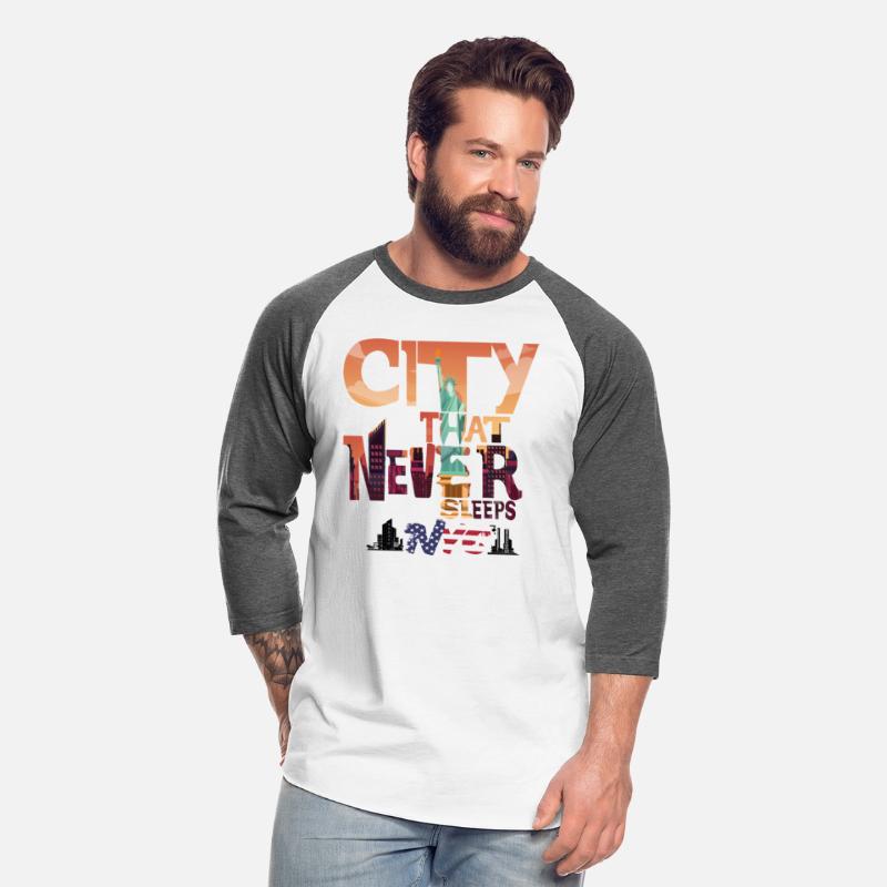 City That Never Sleeps-Men's T-Shirt-NYC T-Shirt
