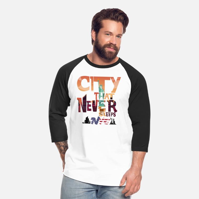 City That Never Sleeps-Men's T-Shirt-NYC T-Shirt