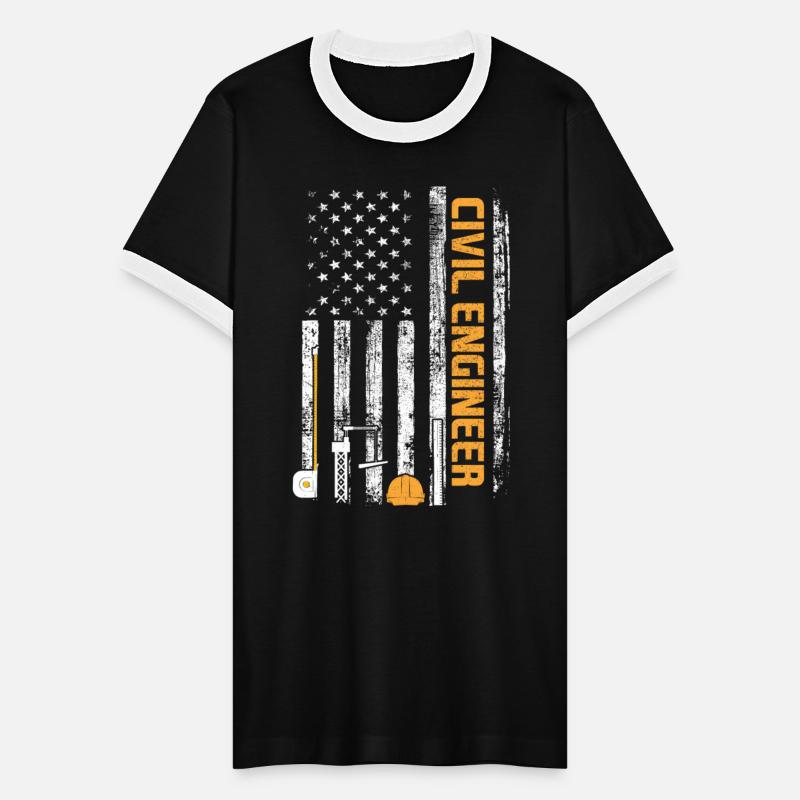 Civil Engineer American Patriotic USA Flag