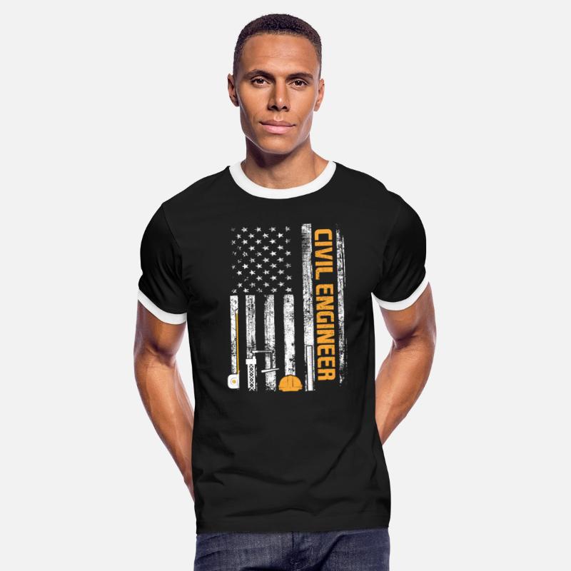 Civil Engineer American Patriotic USA Flag