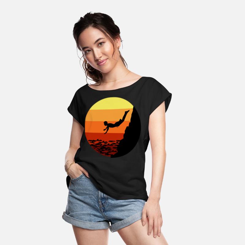 Cliff Diving Diver Base Jumping Vintage Retro