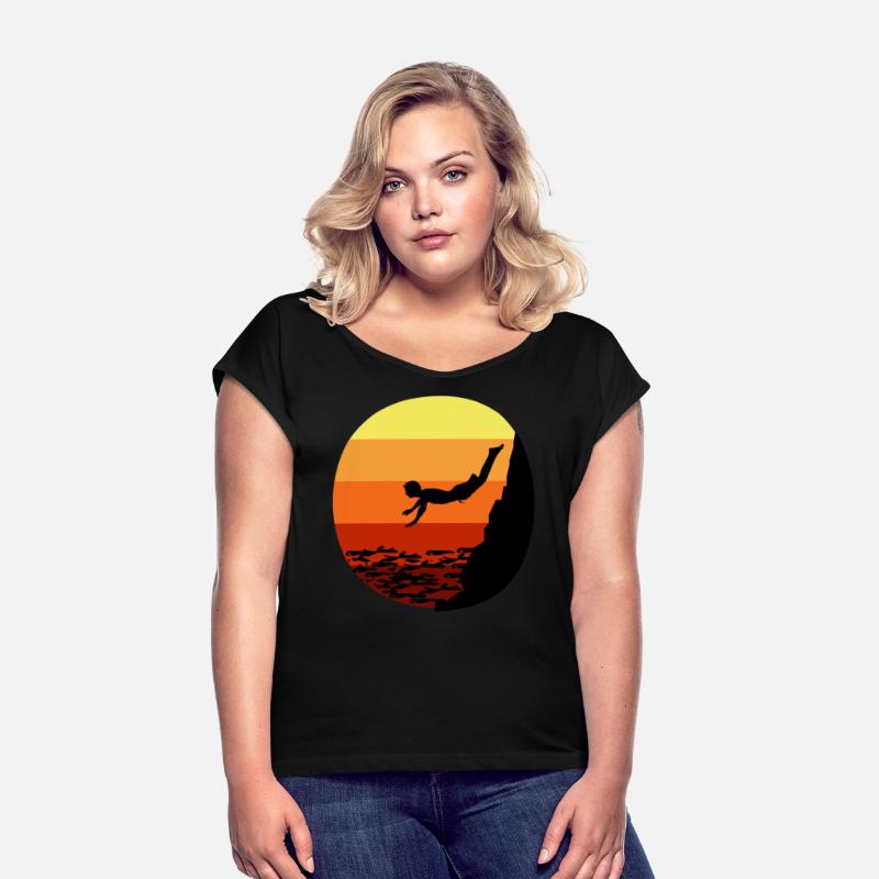 Cliff Diving Diver Base Jumping Vintage Retro
