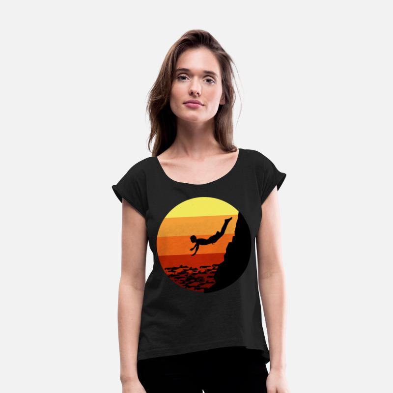 Cliff Diving Diver Base Jumping Vintage Retro