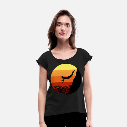 Cliff Diving Diver Base Jumping Vintage Retro
