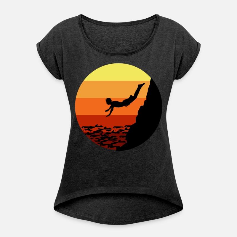 Cliff Diving Diver Base Jumping Vintage Retro