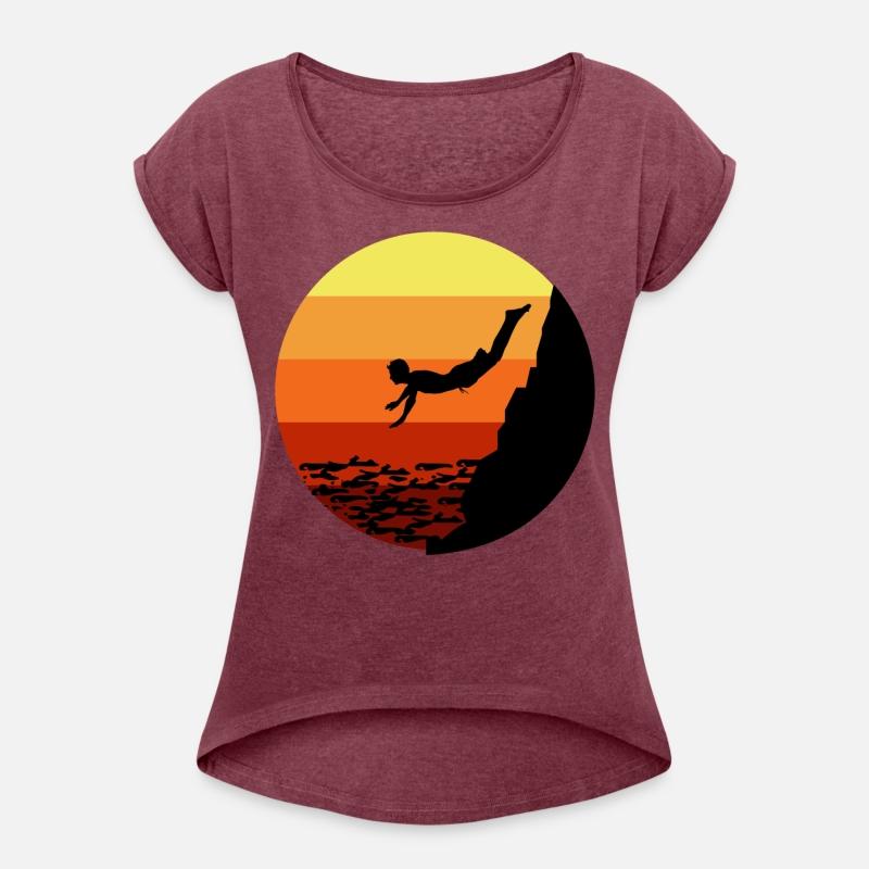 Cliff Diving Diver Base Jumping Vintage Retro