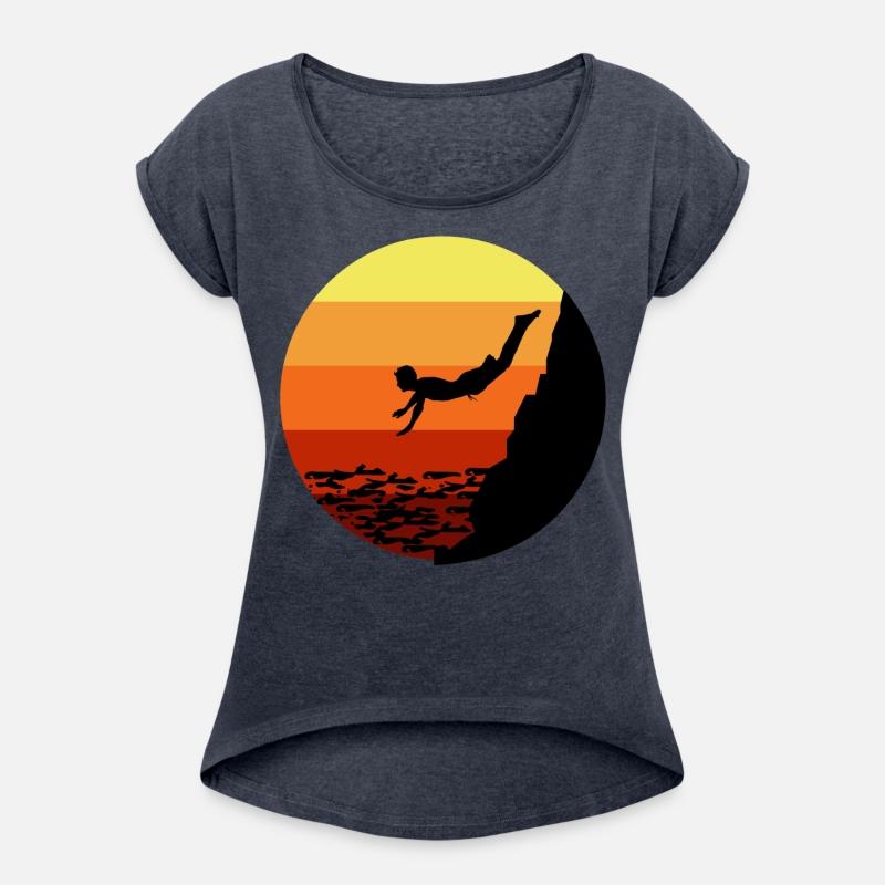 Cliff Diving Diver Base Jumping Vintage Retro