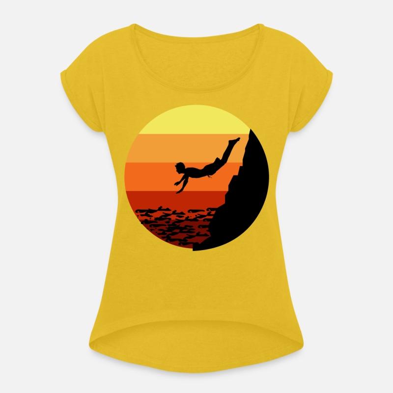 Cliff Diving Diver Base Jumping Vintage Retro