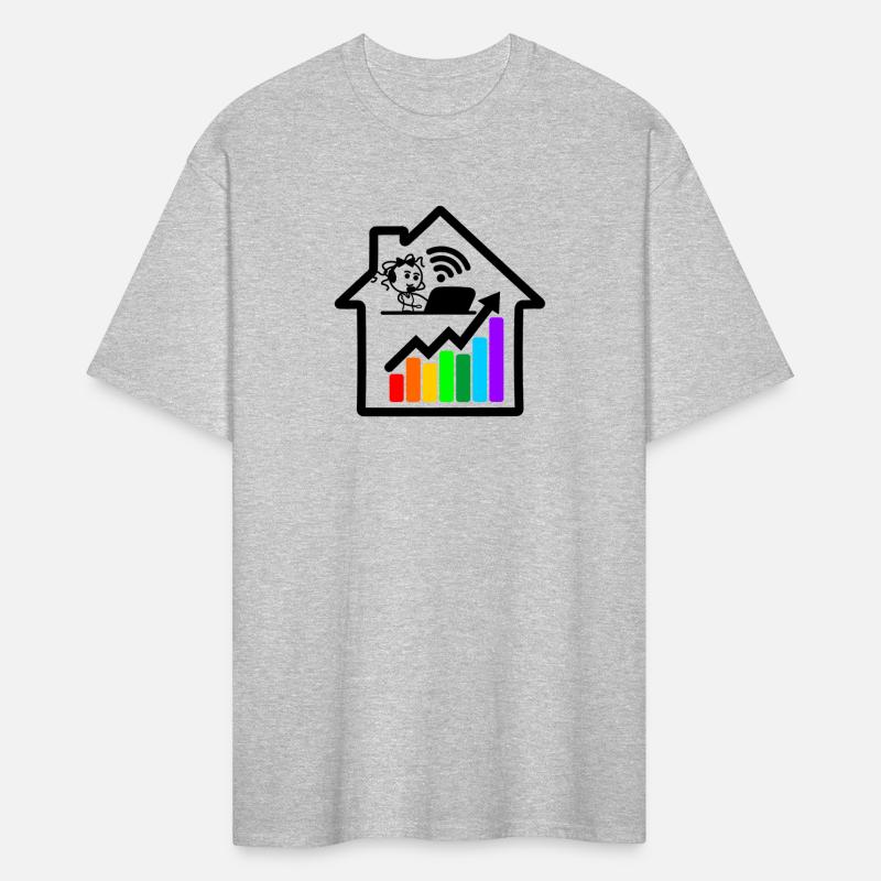 Colored chart girl woman on laptop at home.