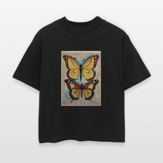 Colorful Garden Butterflies T-Shirt Design