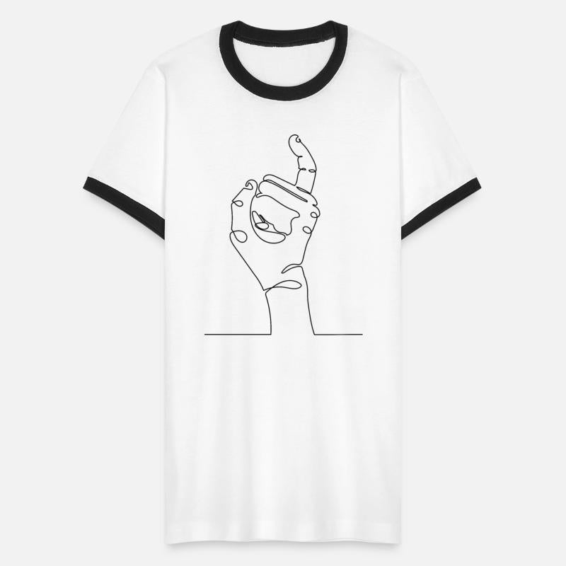 continuous line hand