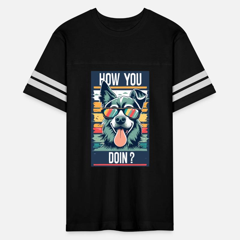 Cool Dog Retro Vintage design