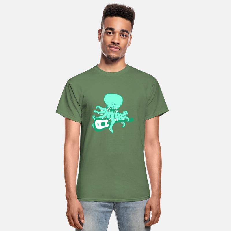 Cool Octopus Kraken Squid Plays Guitar Guitarist