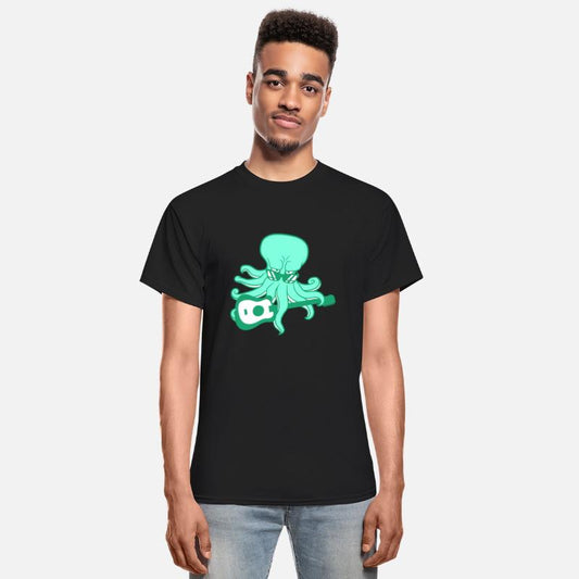 Cool Octopus Kraken Squid Plays Guitar Guitarist