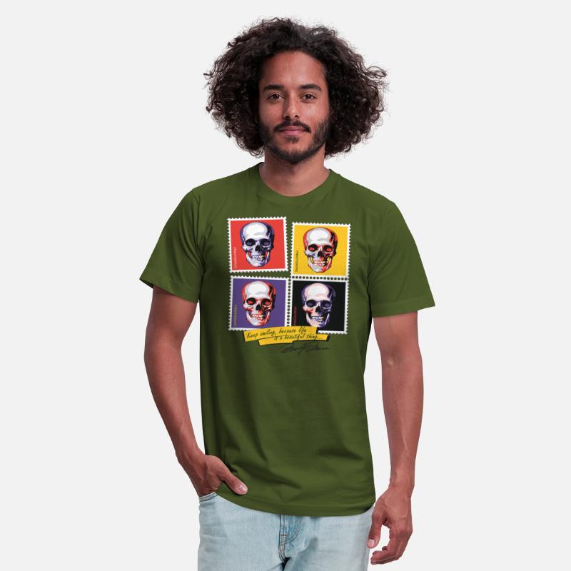 Cool Smiling Skulls On Postage Stamps T Shirt