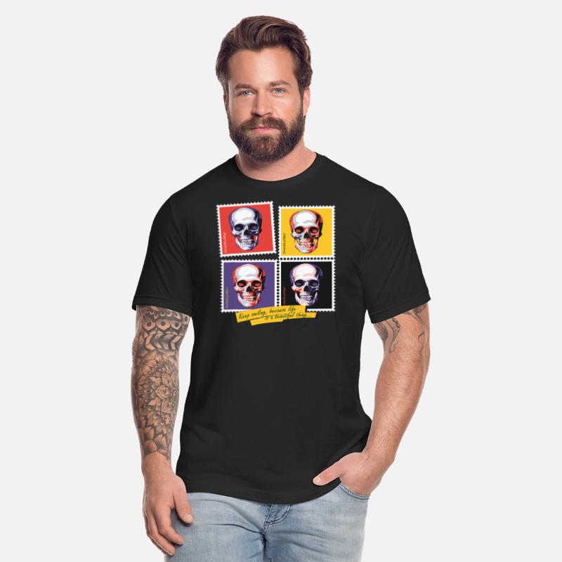 Cool Smiling Skulls On Postage Stamps T Shirt