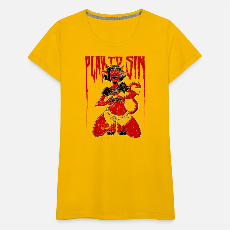 Play to Sin Gamer Sexy Red Cartoon Devil Girl