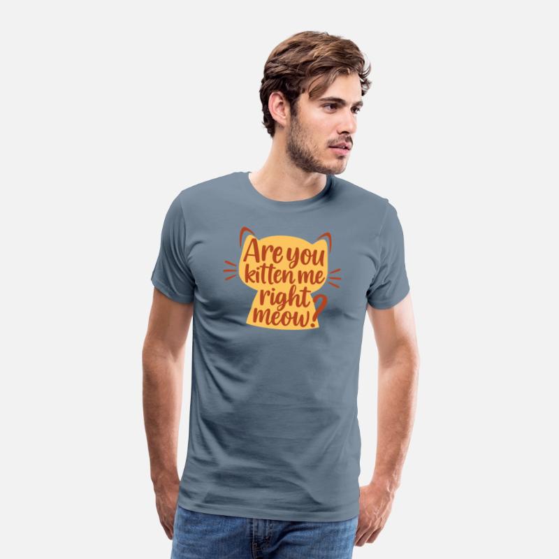 Playful Amber Cat Silhouette with Humorous saying
