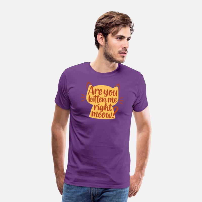 Playful Amber Cat Silhouette with Humorous saying