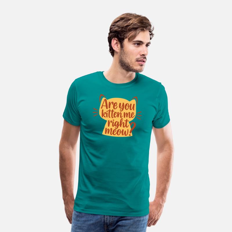 Playful Amber Cat Silhouette with Humorous saying