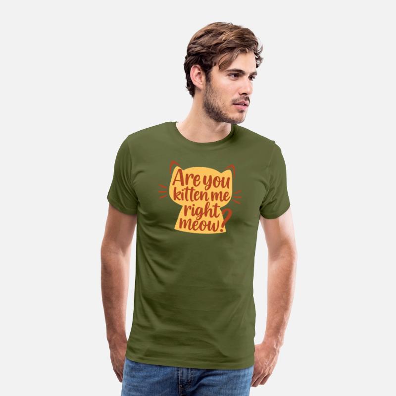 Playful Amber Cat Silhouette with Humorous saying