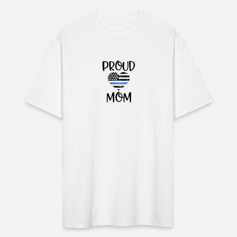 Police Officer Mom Heart Thin Blue Line Gift