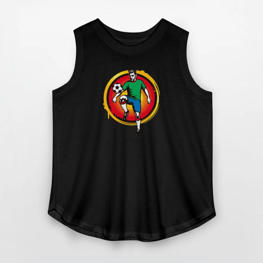 Powerful Soccer Player – Retro Sports Graphic