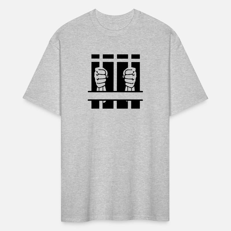 Prisoner in prison two fists text