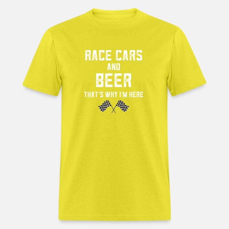 Race Track Checkered Flag Fast Cars Beer Race Day