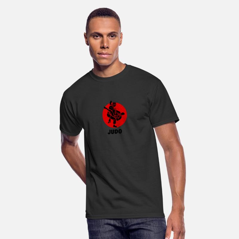 Red And Black Simple Karate T Shirt : judo