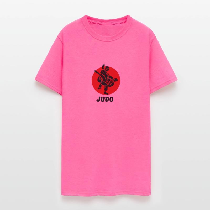 Red And Black Simple Karate T Shirt : judo