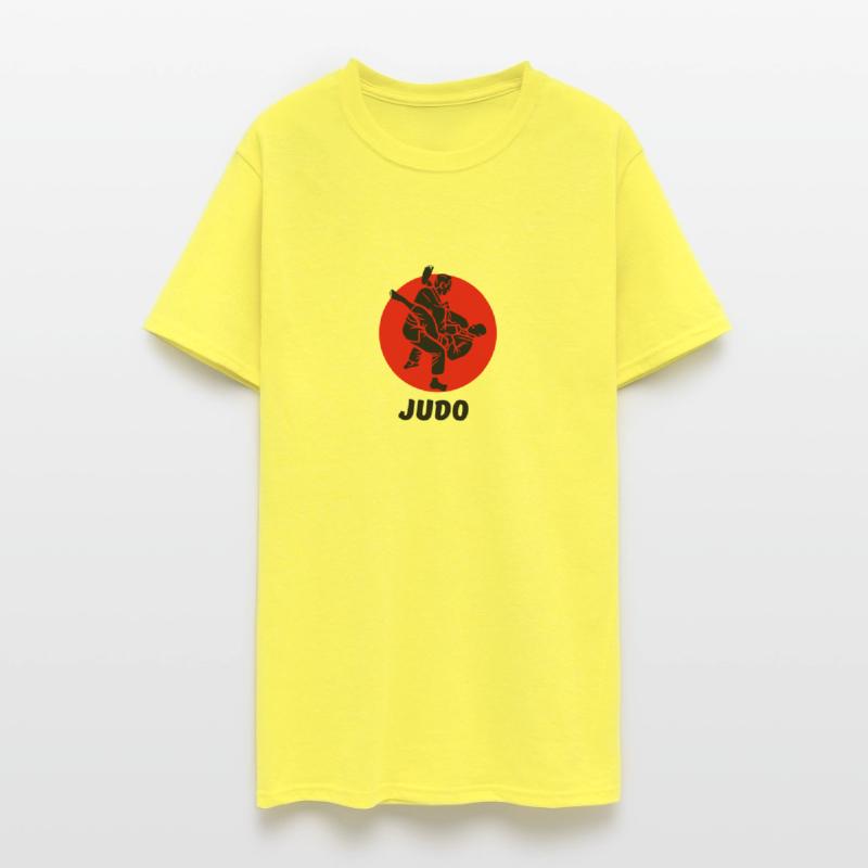 Red And Black Simple Karate T Shirt : judo