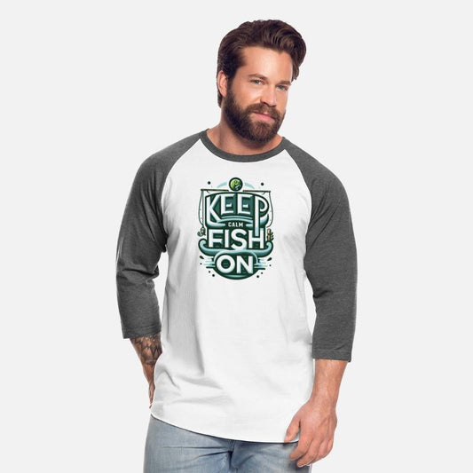 Relaxing 'Keep Calm and Fish On' Angler Design