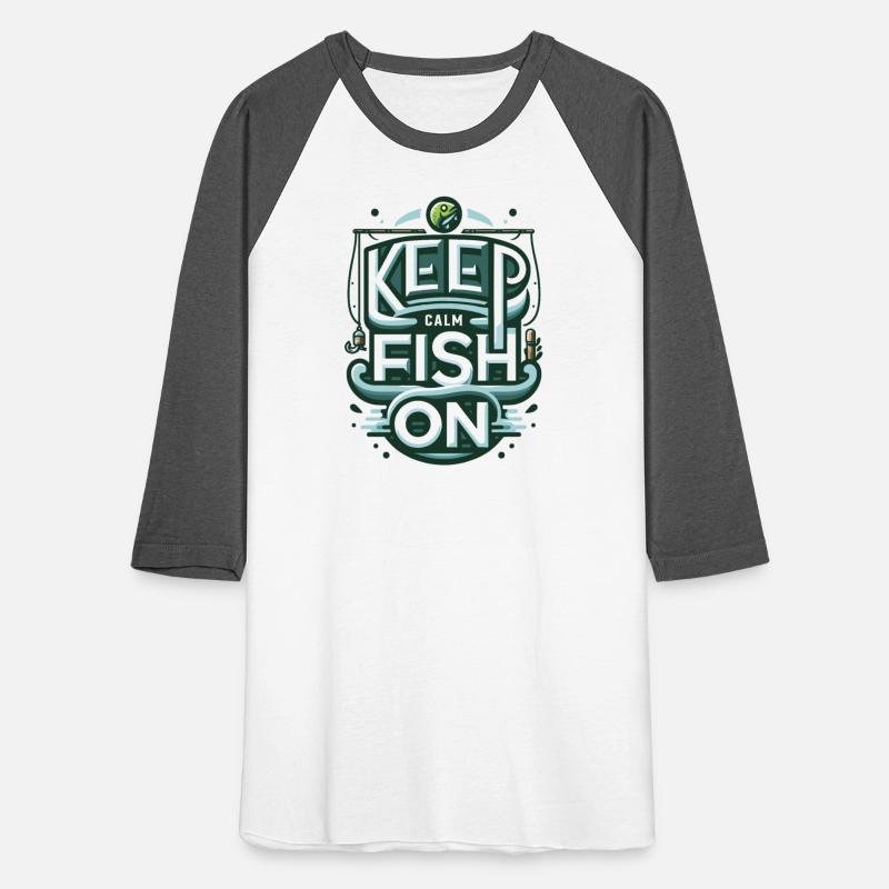 Relaxing 'Keep Calm and Fish On' Angler Design