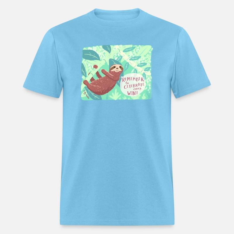 Remember to celebrate every win! - A cute sloth