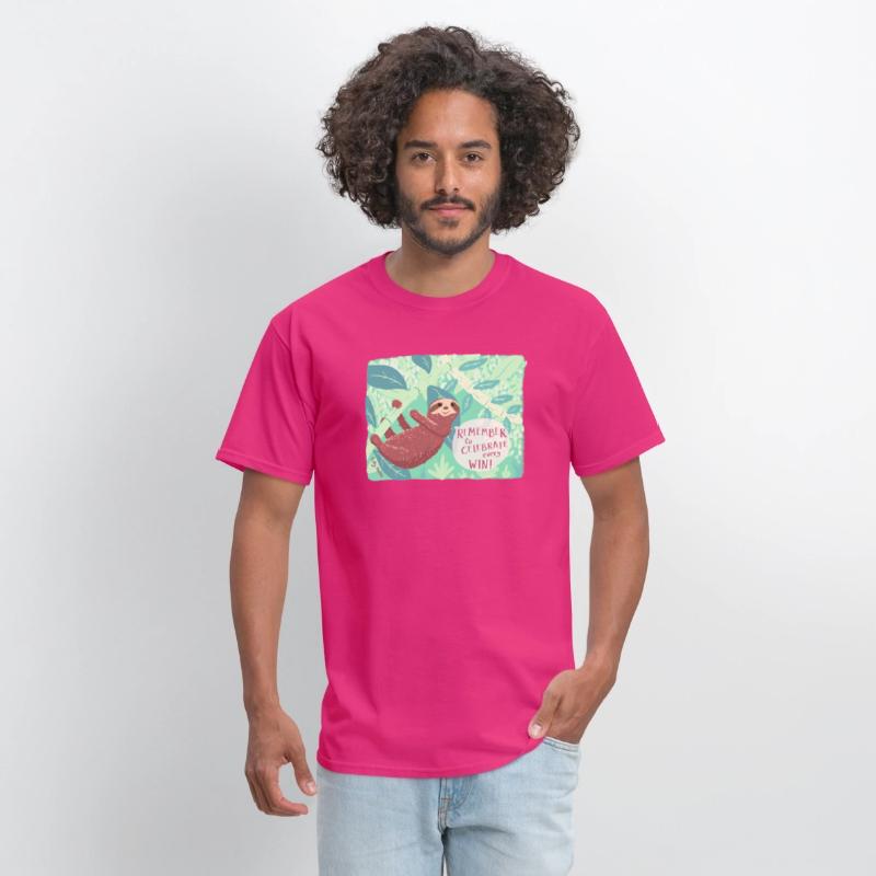 Remember to celebrate every win! - A cute sloth