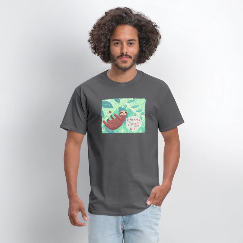 Remember to celebrate every win! - A cute sloth