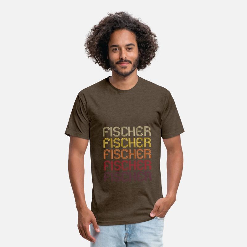Retro Rainbow Fischer Surname Name