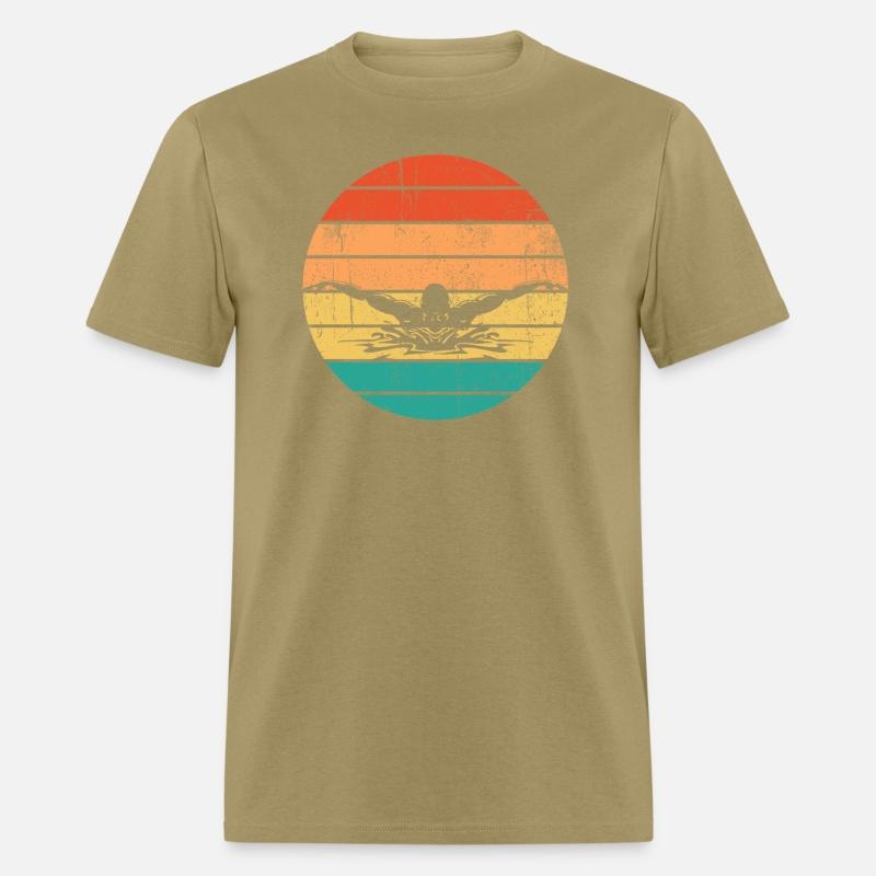 Retro Vintage Swimming