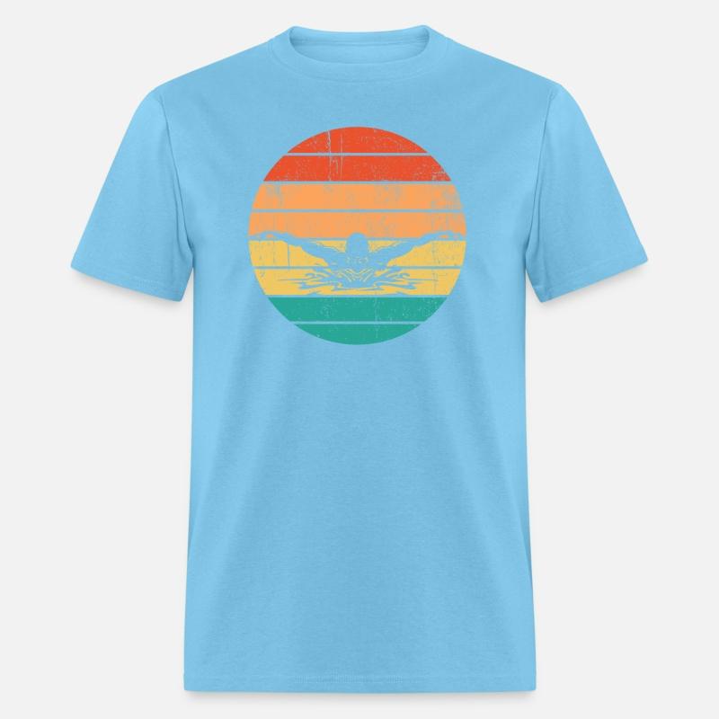 Retro Vintage Swimming