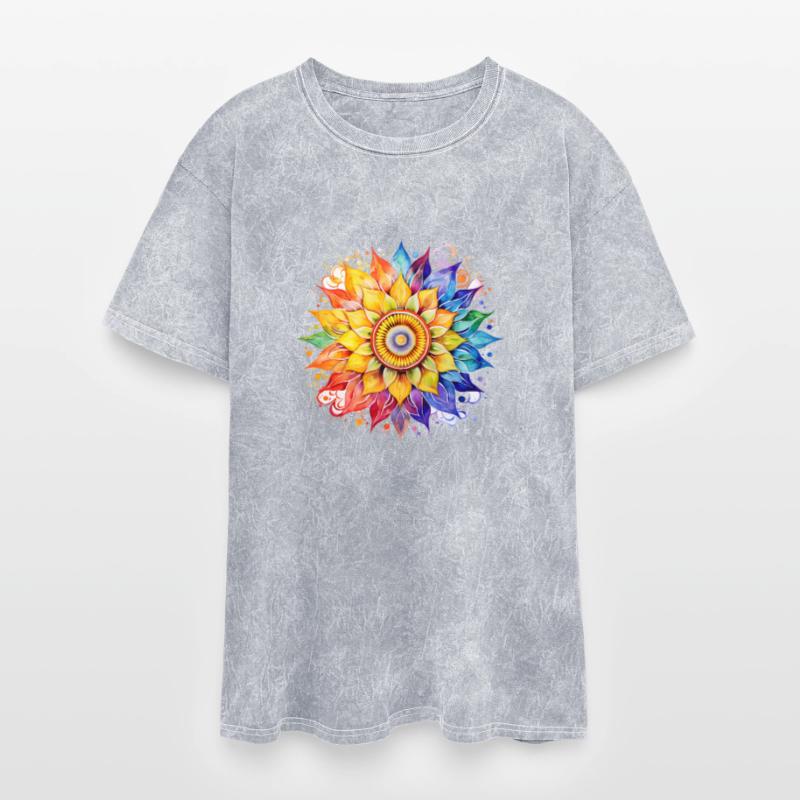 Retro Zen Lotus Flower Mandala Pattern