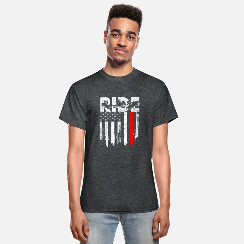 RIDE Snowmobile TShirt Snowmobiling American Flag