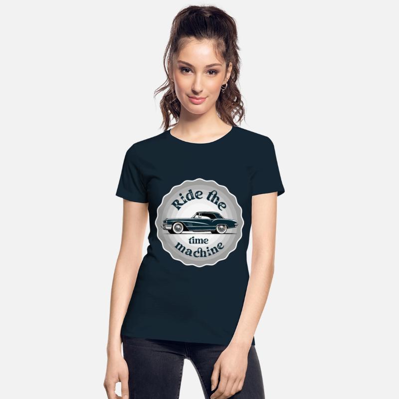 Ride the time machine. Classic car badge.