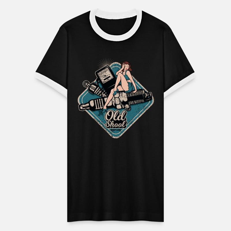 Rockabilly Old School Pin Up Girl Repair Shop