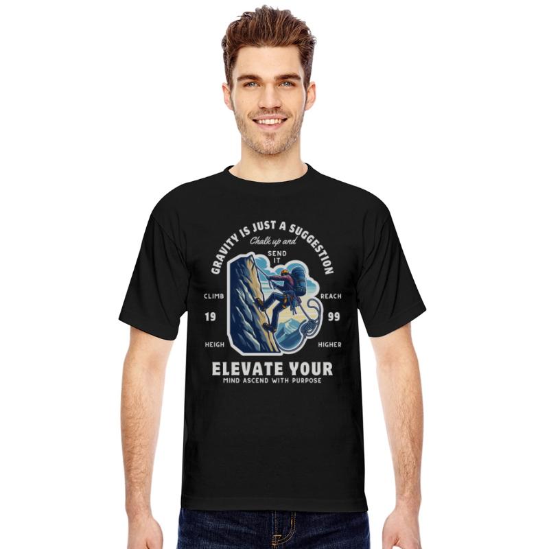 Rockclimbing enthusiasts motivational quote tshirt